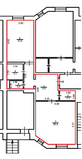 1-комнатная квартира, 48,5 м², 1/17 эт.