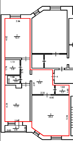 2-комнатная квартира, 60,3 м², 15/17 эт.